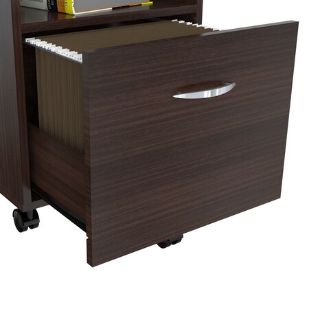 Inval File Cabinet 15.75 in W x 15.75 in D x 22.99 in H in Espresso AR-1LTR